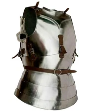 Medieval Half Body Armor Knight Breastplate Fluted Cuirass LAR