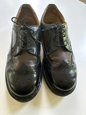 Vintage Dr Martens Made in England Wingtip Brogue Shoes Black UK 9 US 10
