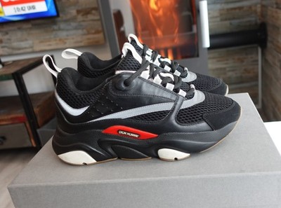 DIOR SHOES 39 shoe sneaker sneakers low top b22 b 22 black grey white red