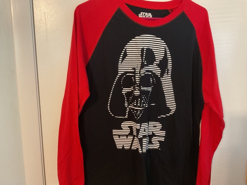 Star Wars/ Darth Vader Head Baseball Shirt -XL