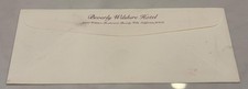 Beverly Wilshire Hotel ENVELOPE VTG COLLECTIBLE WHITE