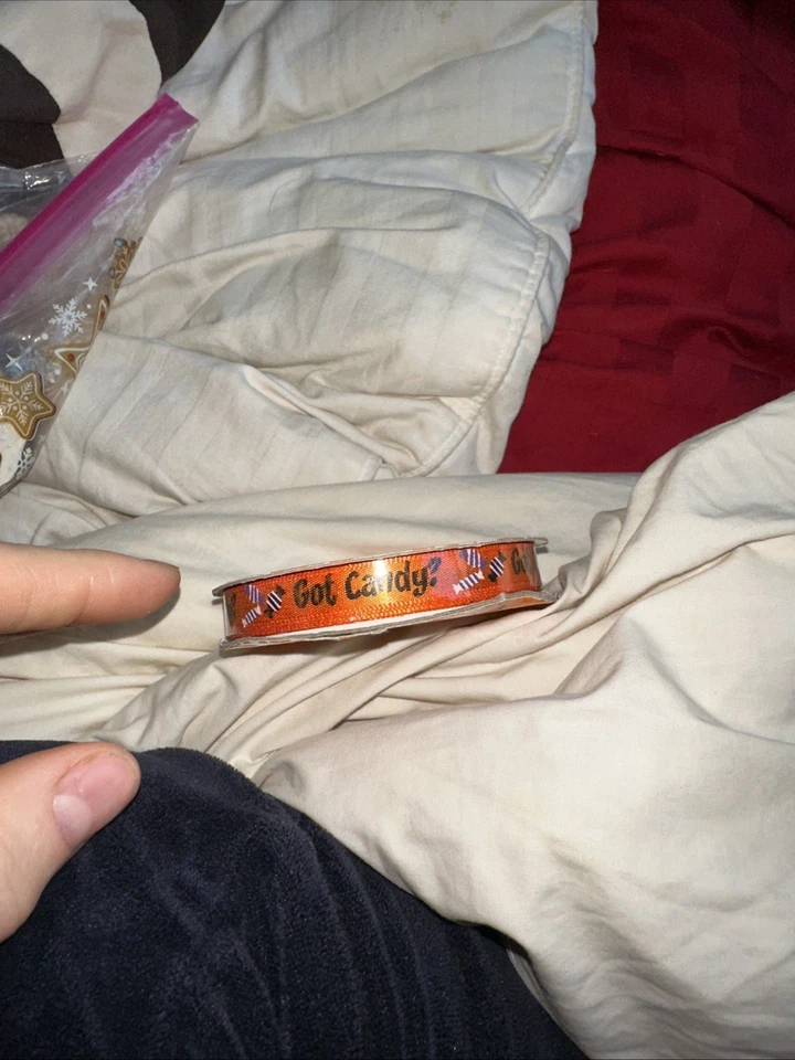 Halloween Skull Ribbon And Got Candy Ribbon Two Different - Image 3 of 4