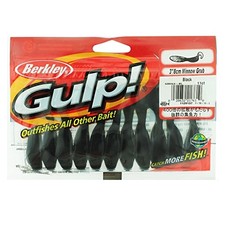 Berkley Gulp! Minnow Grub 3 in Black 11 Pack GMIG3-BL