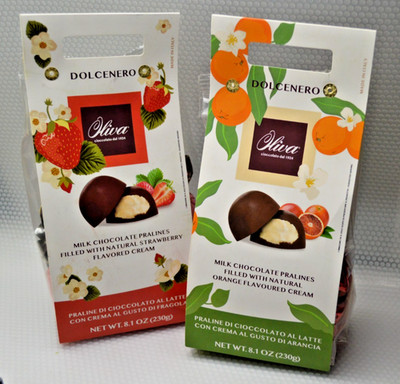 Oliva Dolcenero Milk Chocolate Pralines w/berries. 230g/8.1oz