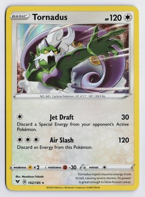 Tornadus - SWSH04 #142/185 SWSH04: Vivid Voltage Holo Rare Holo LP