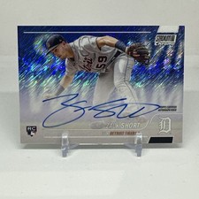 2022 Stadium Club Chrome Zack Short Auto White Shimmer Rookie RC Refractor /5