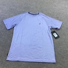 Spyder Rash Guard Shirt Mens Medium Purple Quick Dry UPF 30+ Swim Surf Sun