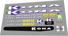 Kona Fire Mountain 1992 Decal Set