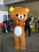New Adult Cartoon Bear Mascot Costume Cosplay Mascotte Fancy Dress Character ...