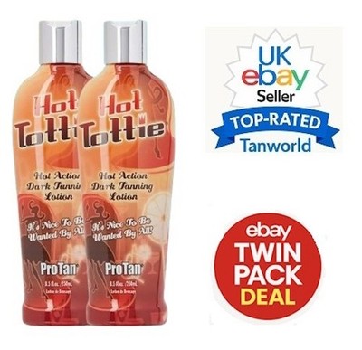 Angebot 2x Pro Tan Hot Tottie Tingle   Sonnenbank Bräunungslotion Creme Nr.1 Bestseller