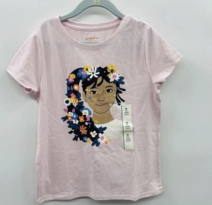 Cat & Jack Girls Pink Short Sleeve 12 T-Shirts XL Youth
