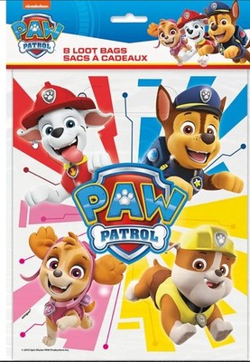 Unique Paw Dog Puppies Patrol Loot Bag - Kids Loot Bag for Birthday Parties - pa