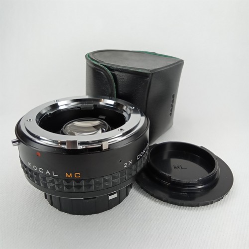 Obiettivo convertitore Focal MC 2X vintage anni 70 con custodia in pelle nuovo arrivo - Foto 2 di 17