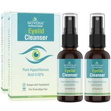 NOVEHA Eyelid Cleanser | Stye Eye Treatment | Eye Lid Cleaning | Dry Eye Reli...
