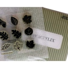 CTMH STAMP SET B1049 Fall Leaves, Retired Close To My Heart never used, Acrylic