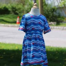 Agatha Ruiz De La Prada childrens blue sea dress NWT
