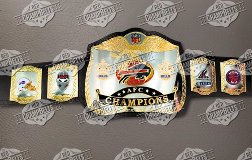 Buffalo Bills NFL 2025 Championship Belt Adult Size 2mm Brass - 第 4/4 張圖片