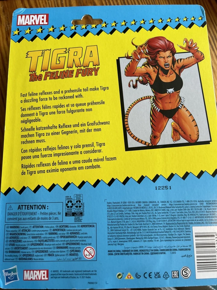 Marvel Leyenda Tigra Retro Serie Tigra The Feline Furia Figura de Acción - Imagen 2 de 2