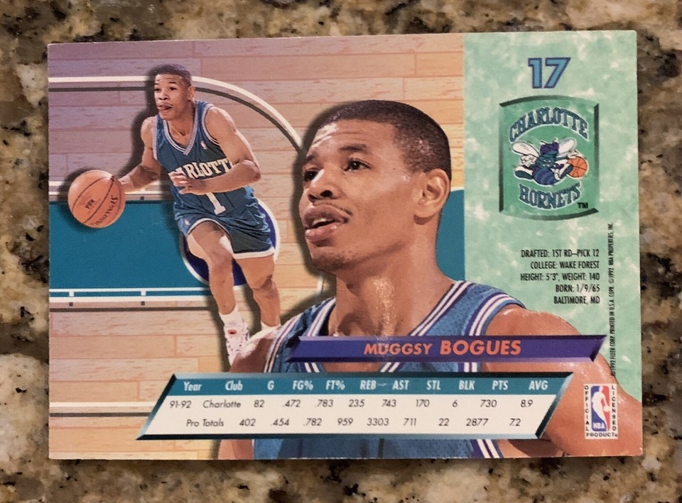 1992-93 Fleer Ultra Basketball Muggsy Bogues #17 Charlotte Hornets | eBay