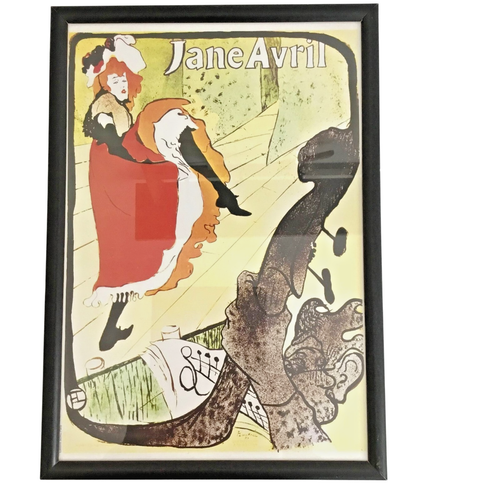 TOULOUSE-LAUTREC Framed Wall Art Jane Avril French Vintage Gallery Aesthetic - Picture 2 of 7