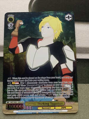 rwby premium booster box Jaune Working Together RWBY WXE01-10 OFR Schwarz RWBY Premium booster
