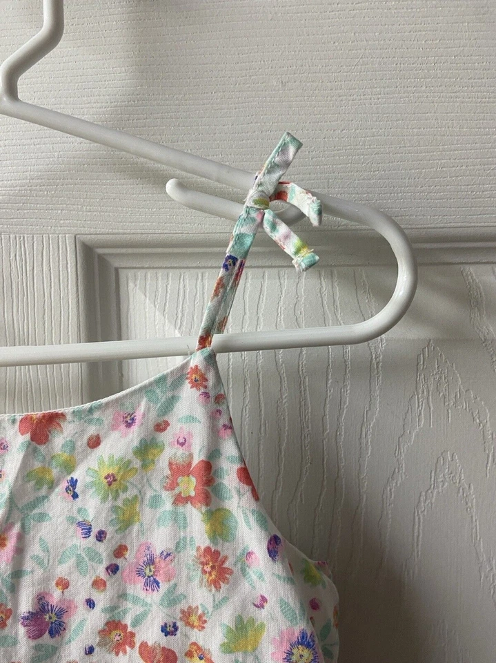 Vestido Solero Osh Kosh 3t Niveles Niños Talla Forrado Floral Correas de Espagueti Foto 4 de 4