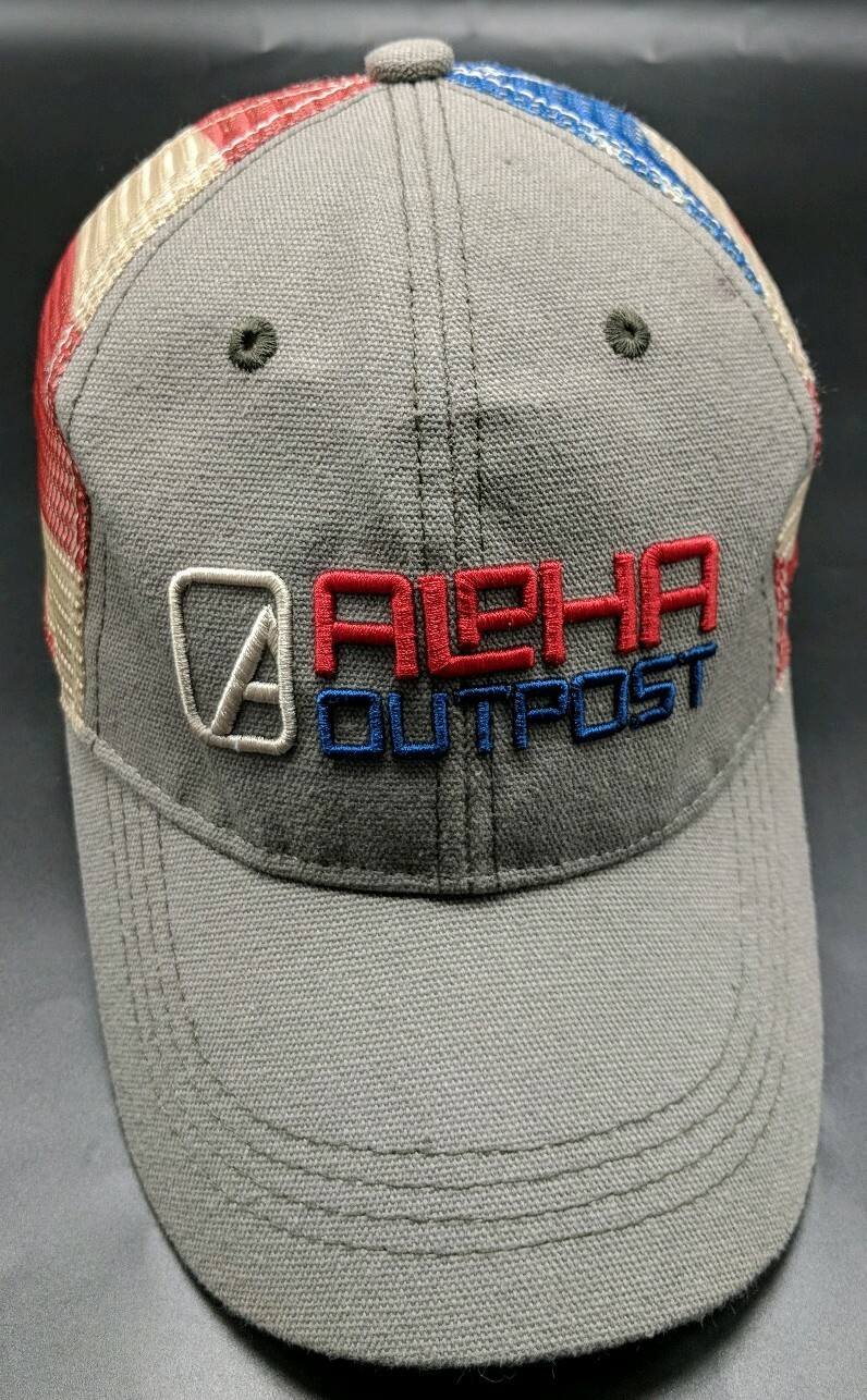 ALPHA OUTPOST gray adjustable cap / hat - America… - image 7