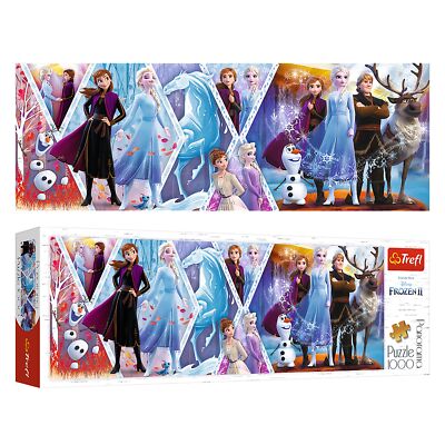 Trefl 1000 Piece Panorama Adult Large Disney Frozen 2 Anna Elsa Jigsaw ...