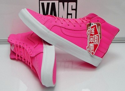 vans sk8 hi neon pink