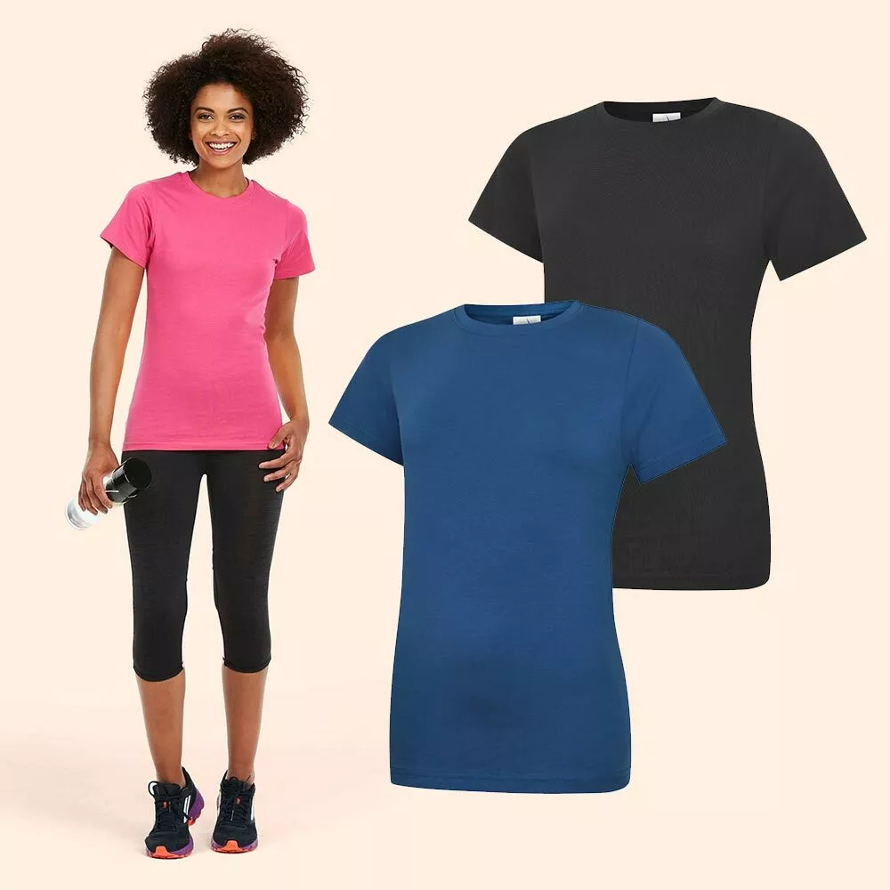 Ladies Plain T Shirt All Colour Sizes Quality Cotton Girls