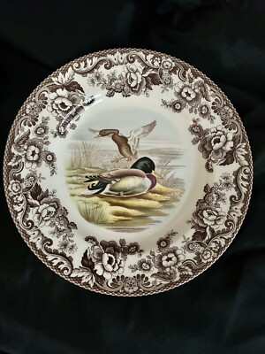 Spode Woodland Mallard Duck Dinner Plate NEW