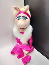 Disney Miss Piggy 20" Stuffed Plush Pink Dress The Muppets Toy