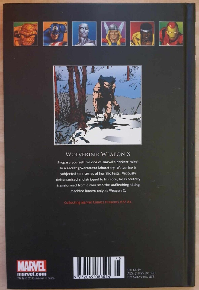 The Ultimate Graphic Novels Collection Wolverine Weapon X HC Hardcover