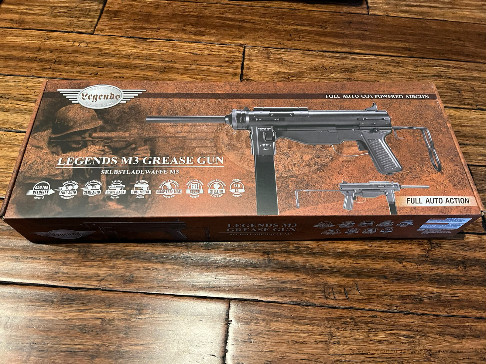 UMAREX LEGENDS M3 GREASE GUN FULL METAL BLOWBACK SEMI/ FULLAUTO