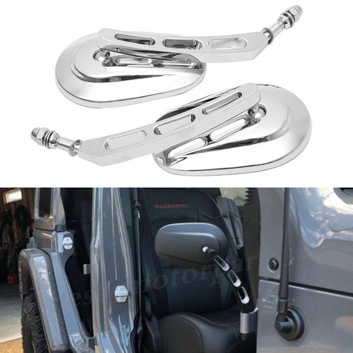 For Jeep Wrangler YJ TJ JK JKU CJ Door Off Hinge Mirrors Rearview Side