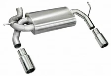 CORSA 24412 2.5" Sport Axle-Back Exhaust System Polish for 07-18 Wrangler JKU/JK
