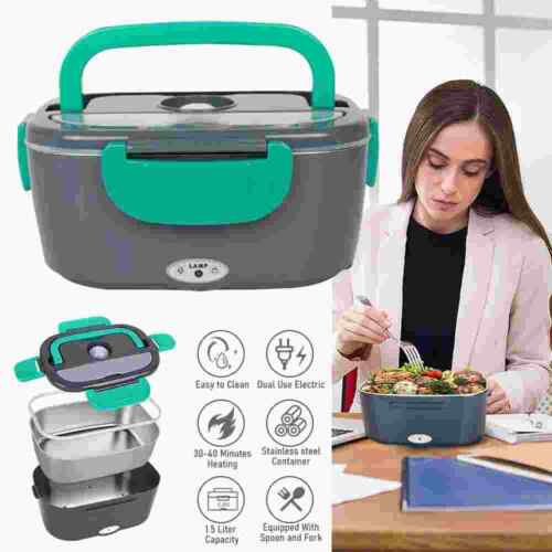 Electric Heating Lunch Box Portable for Car Home Food Warmer Container with Bag - Picture 22 of 23