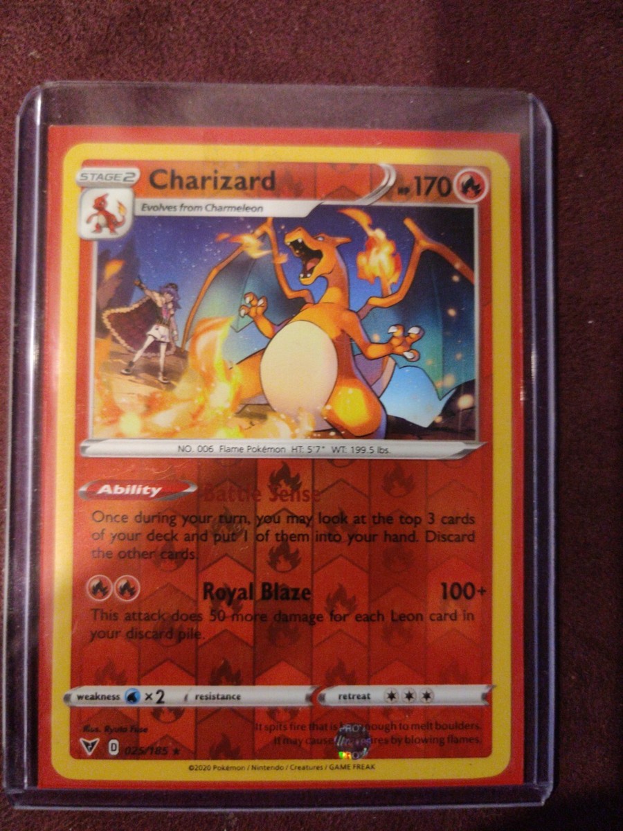 charizard pokemon card 025 185 TCG: Vivid Voltage 025/185 PSA 8 Weakness / Resistance / Retreat Cost CHARIZARD 025/185 SHATTERED ICE HOLO