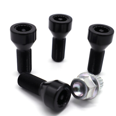 M12 x1.5 mm Sicherung Radbolzen Felgenschloß 36136786419 für BMW 1 3 5 6e