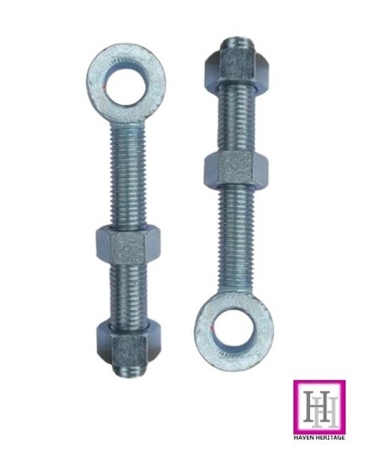 Bulloni ad occhio regolabili 22mm x 100mm zincati 1 x coppia - Foto 4 di 5