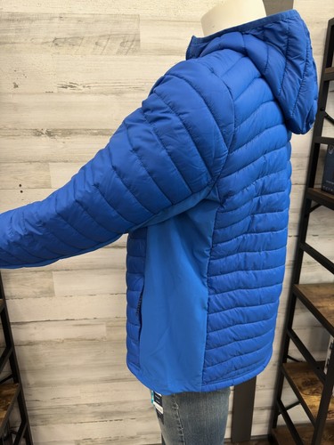 New $189 Mens Blue Columbia Powder Pass Hooded Insulated Winter Jacket XXL 2XL - Picture 2 of 6