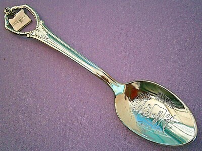 P952*) Vintage Metall USA Oregon State Souvenir Sammler Löffel silberfarben