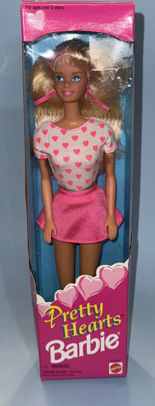 Pretty Hearts Barbie Doll 1995 NIB Mattel Collectible