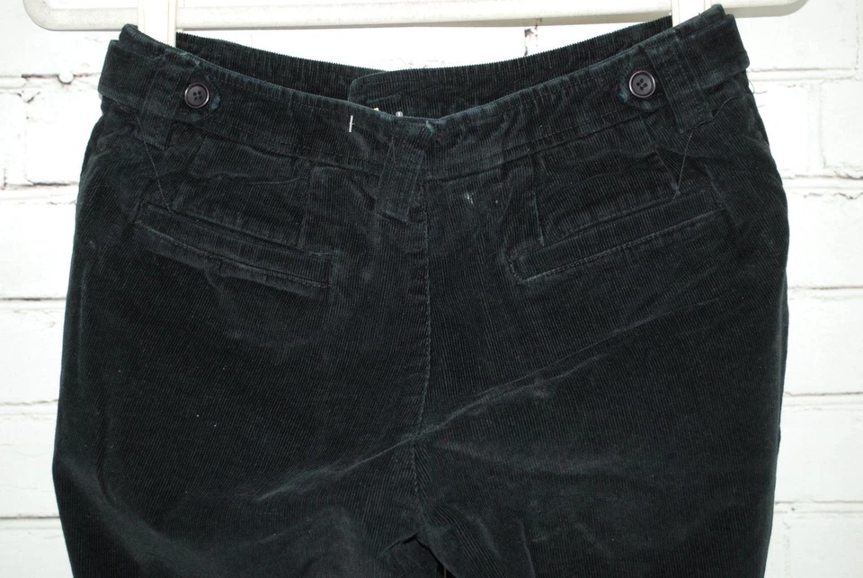 Pantalones de pana Garnet Hill - para mujer talla 2 98 % algodón/2 % spandex - negros Foto 4 de 4