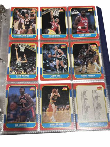 1986-87 86/87 Fleer Basketball Near Complete Set No Duplicates 100/132 Low Grade - Picture 1 of 12