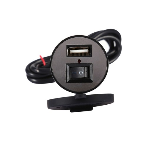Motorbike Mobile Phone Power Supply USB 12V Waterproof Port Kit ND - Zdjęcie 2 z 11