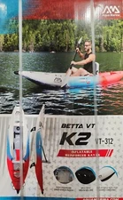 Aqua Marina Steam Betta Vt-k2 Vt-312 1 Person Kayak Paddle Boat Inflatable