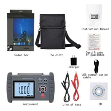 Micro-ohmmeter DC Low Resistance Tester with Resistance Range 0.01mΩ to 30.00KΩ
