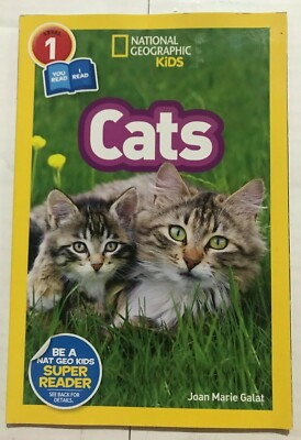 National Geographic Readers: Cats (Level 1 Co-reader) Paperback   NEW