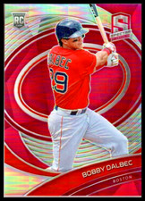 2021 Panini Spectra Neon Pink #123 Bobby Dalbec Rookie Card Boston Red Sox/40